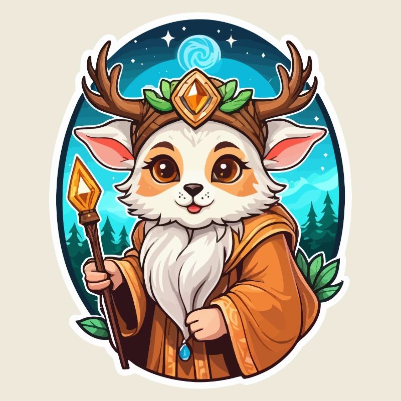 Druid Cute Illustration
