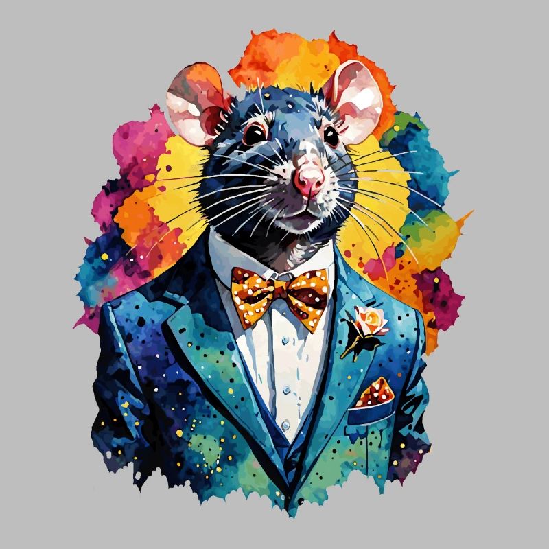 Ratte im Anzug