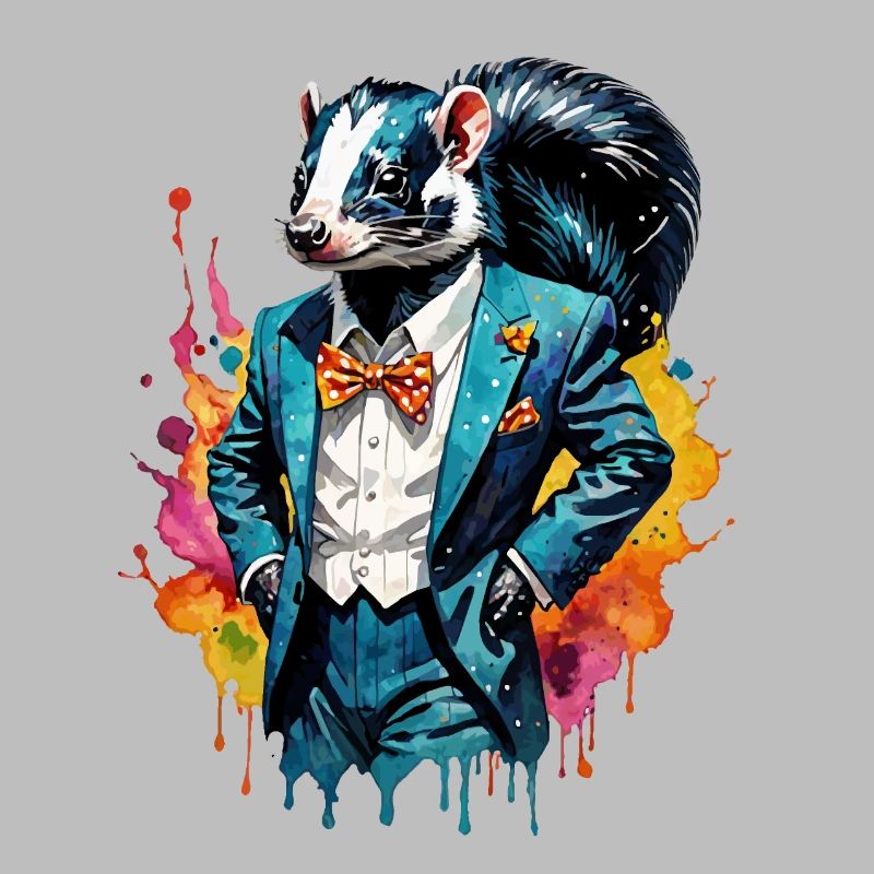 Skunk in a suit