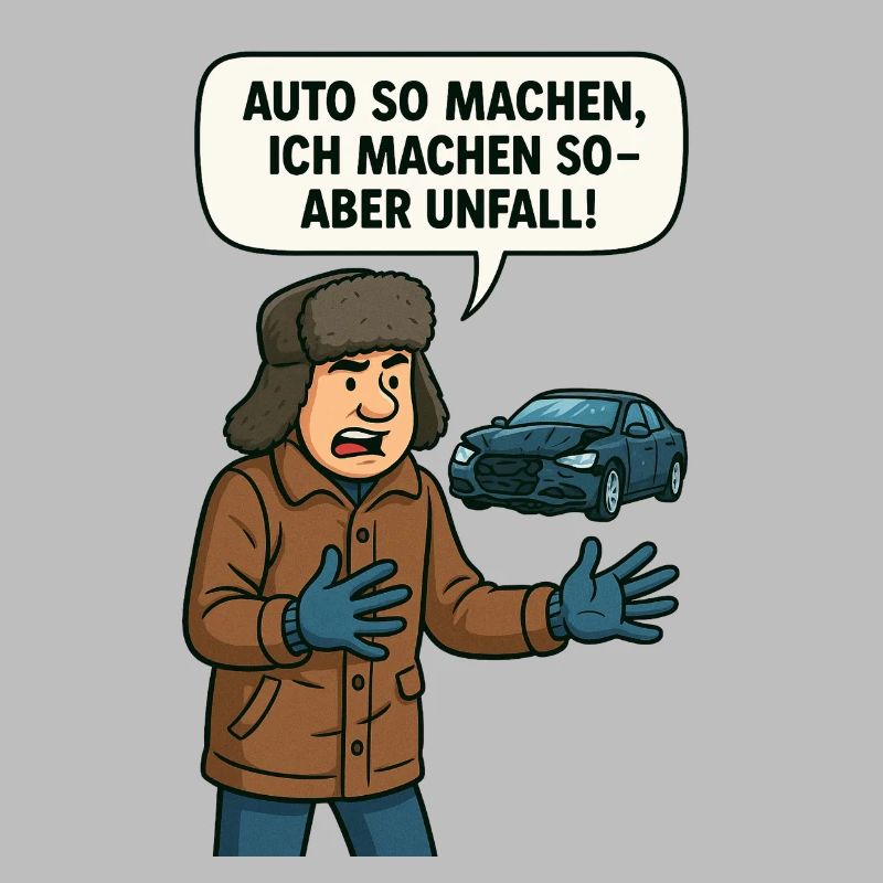 Auto machen so ich machen so aber Unfall