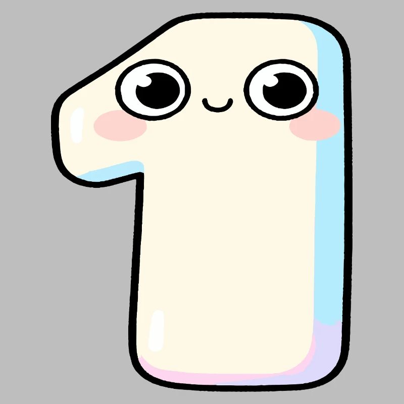 Nummer Eins Kawaii-Pastel