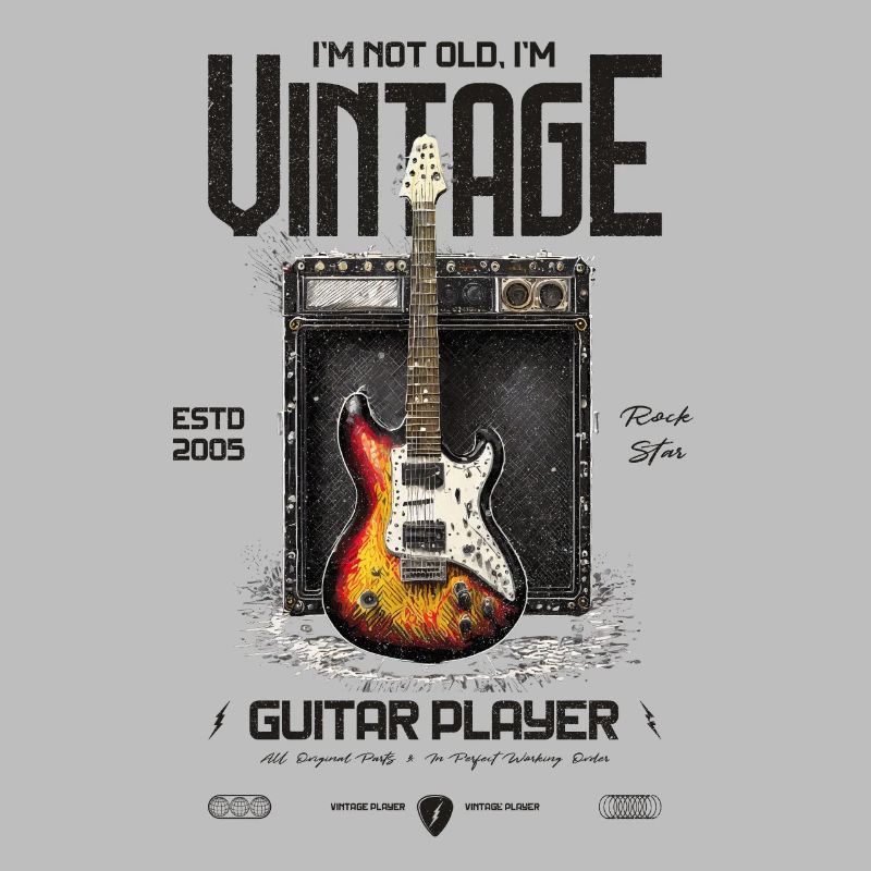 Ich bin nicht alt, ich bin Vintage Retro 2005 Gitarre