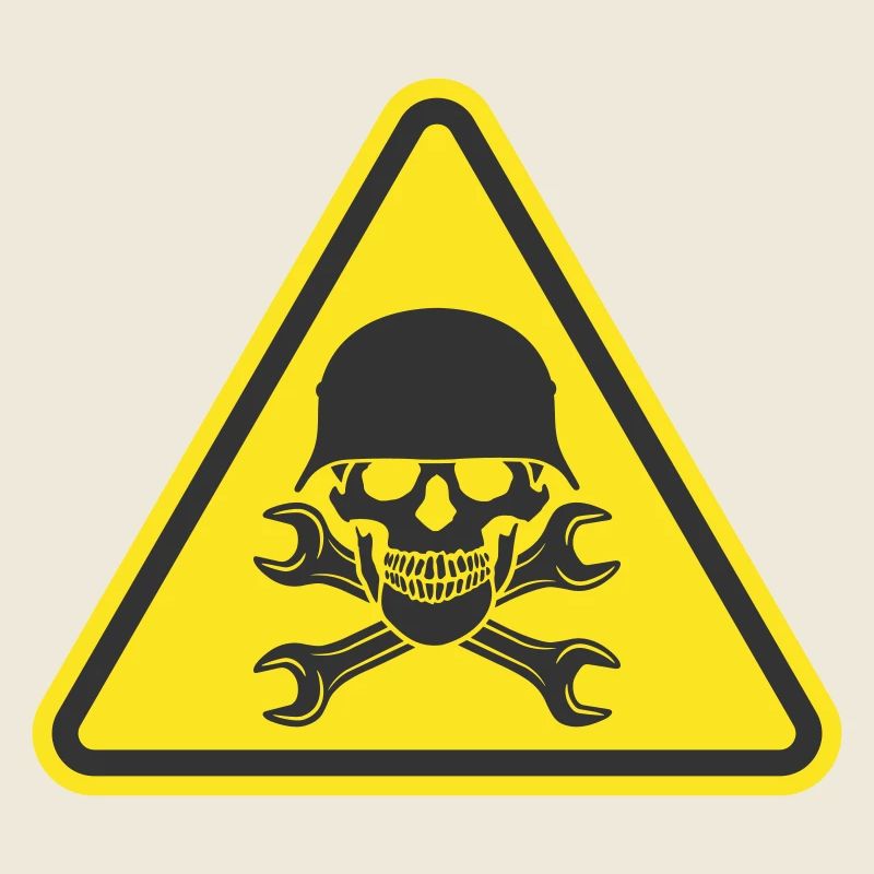 SKULL WAR HELMET WRENCH TOOL LOGO