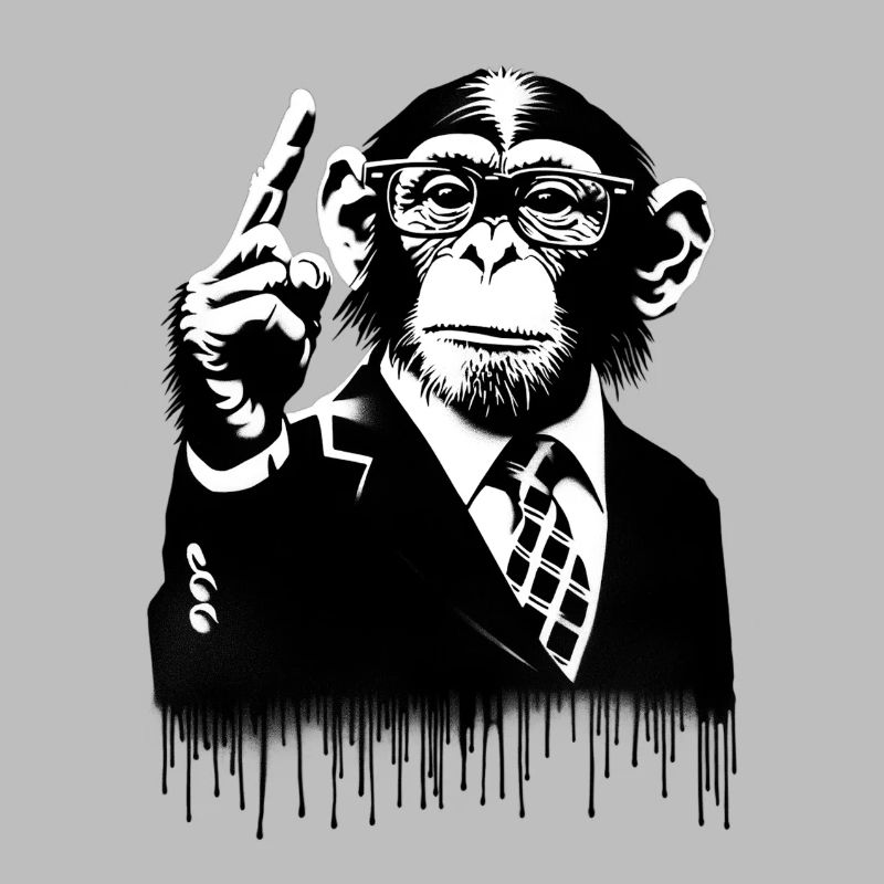 Lehrer. Monkey Life Affenleben