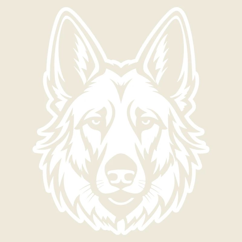 German Shepherd Dog Head