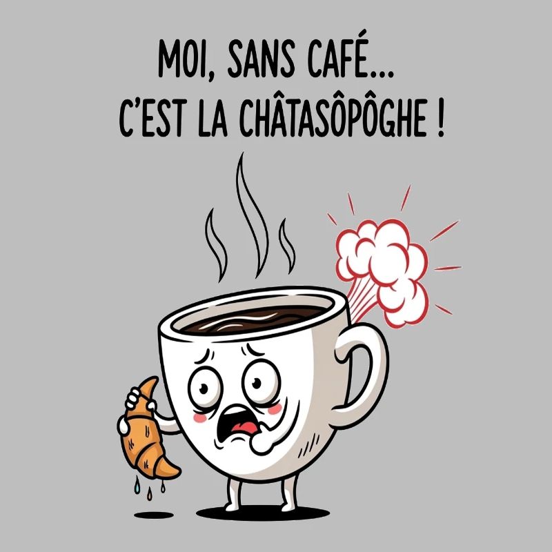 Dessin animé Café Crisis Mug