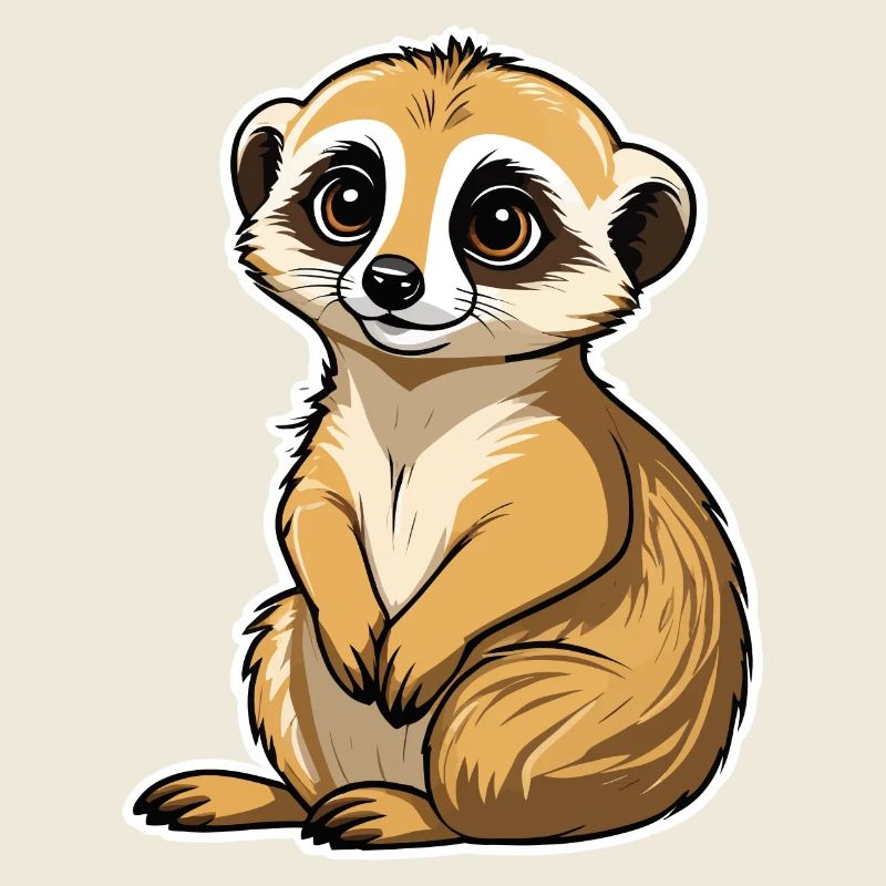 Erdmännchen Niedlich Illustration