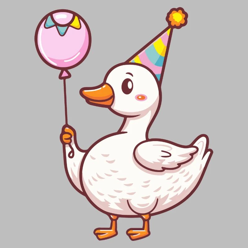 Goose Birthday Comic Cute