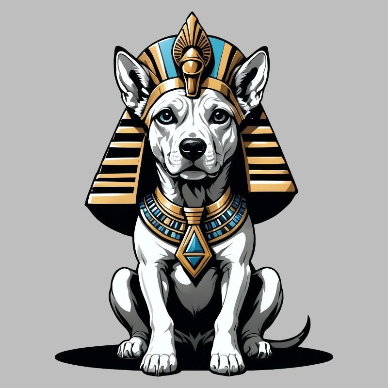 Chien Pharaon Chien Égypte Pyramide Cadeau