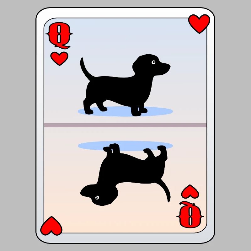 Jeu de cartes teckel