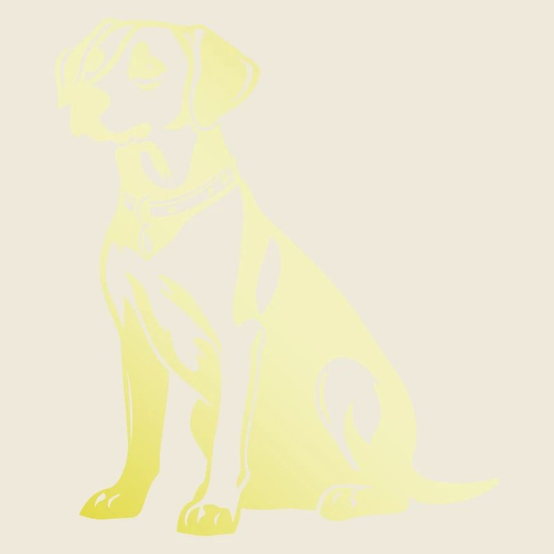 Silhouette de chien beagle