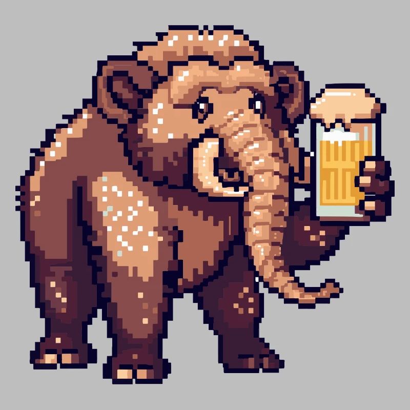 Mammut Pixel Bier