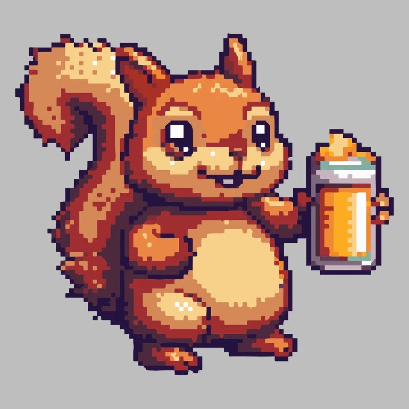 Squirrel Pixel Beer