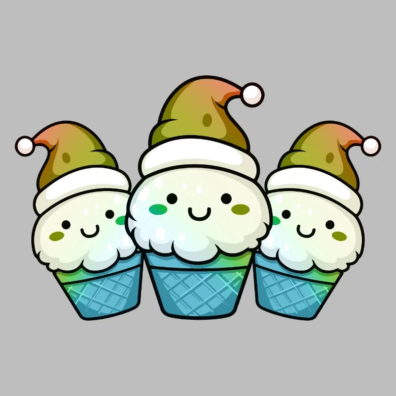 Cream Christmas Comic