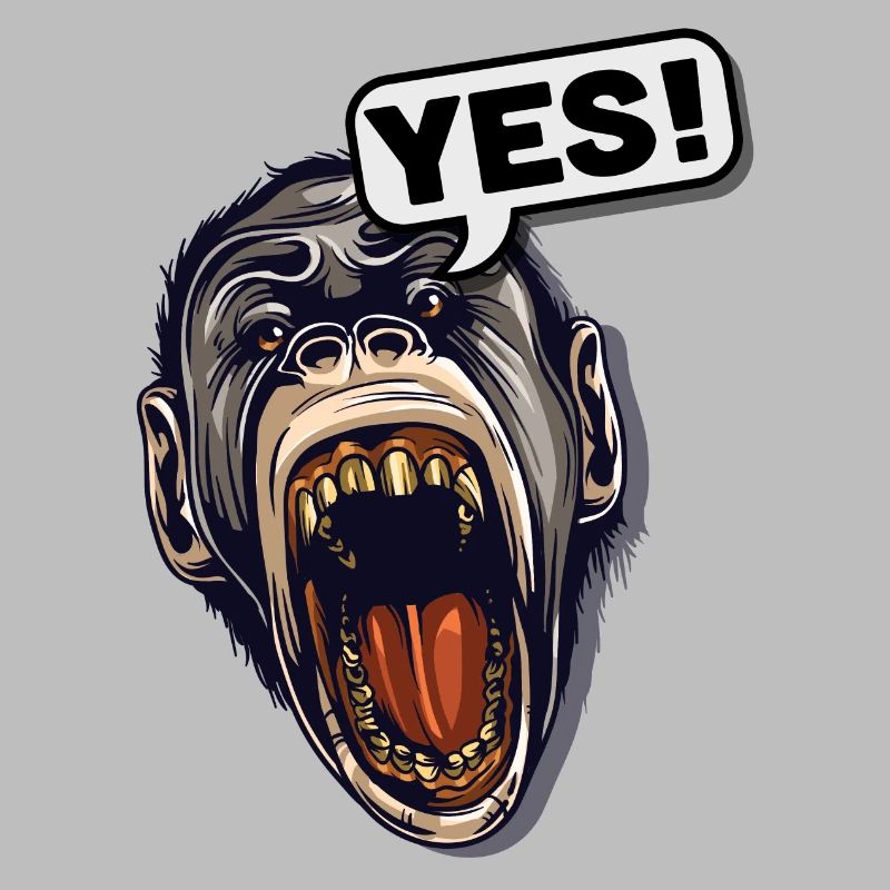 YES! Primate Monkey Chimpanzee