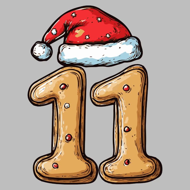 Biscuit de Noël à 11 chiffres