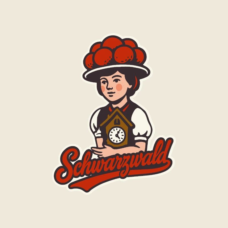 Schwarzwald Mädchen mit Bollenhut