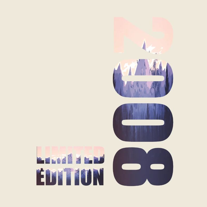 2008. Limited Edition T-Shirt Geburtstags Idee