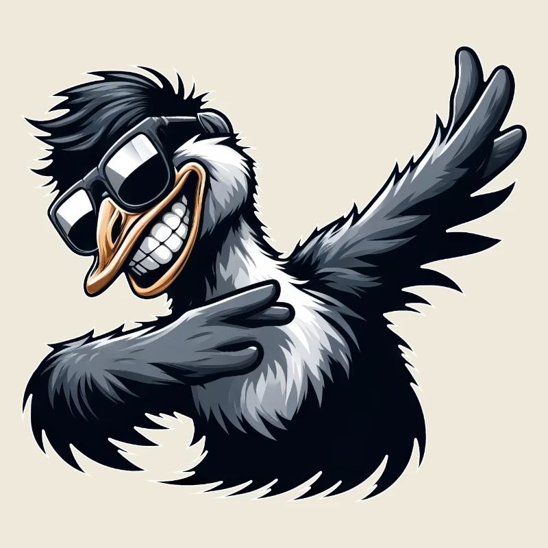 Cool Emu Ostrich Dabbing Dance