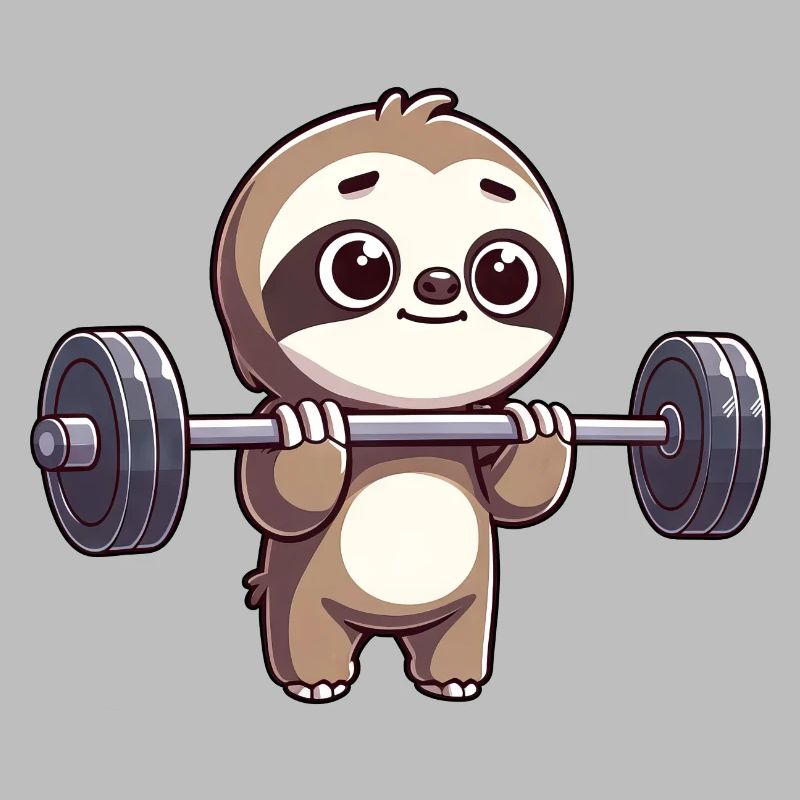 Sloth power training with dumbbells