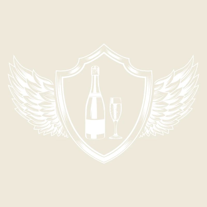 Bouteille de de vin mousseux