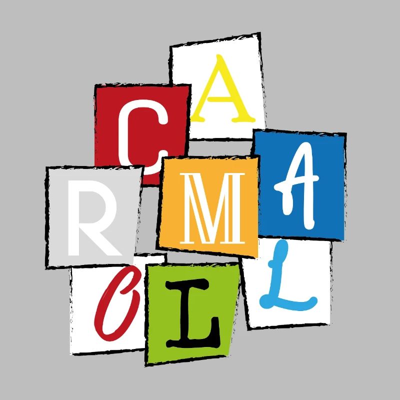 Mallorca "MLLRC" Bunte Buchstaben Collage Design
