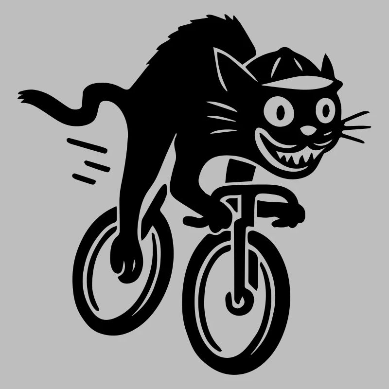 Chat rapide sur vélo de route