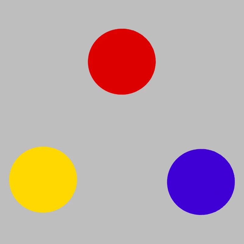 Sphären der Primärfarbe