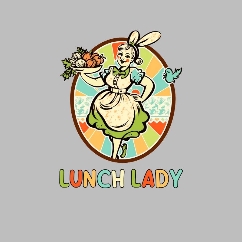 Mittagessen Lady Retro Schürze