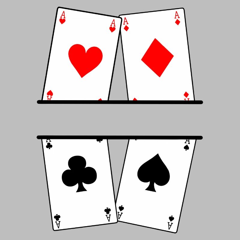 Four aces text banner