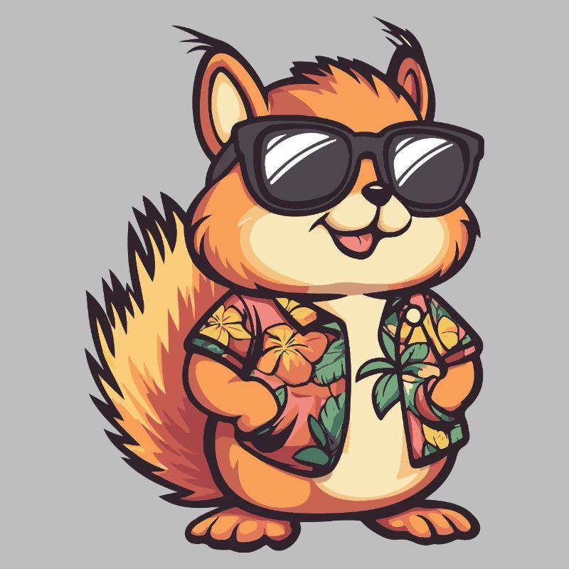 Eichhörnchen Comic Lustig Sommer