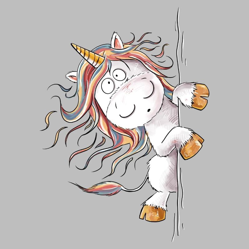 Drolliges Regenbogen Einhorn Fantasy