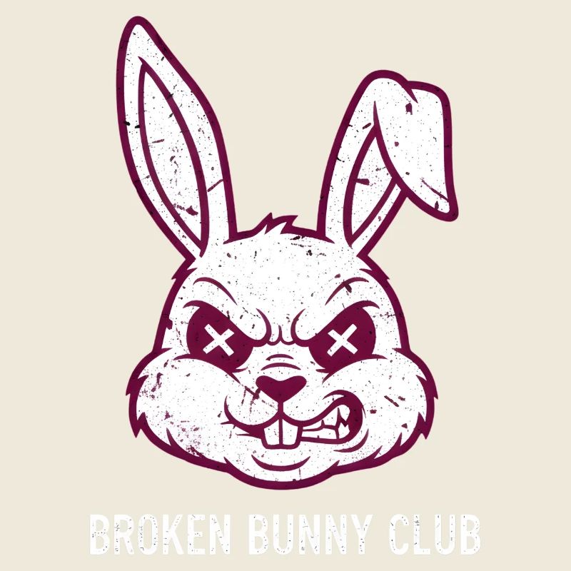 Fête de Pâques Heavy Metal Rocker Easter Egg Easter Bunny