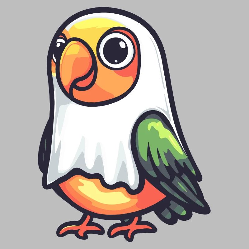 Papagai Halloween Comic Ghost