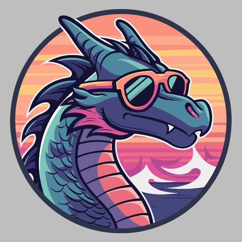 Drache Cool Comic