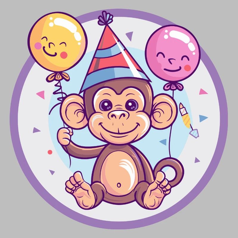 Singe Anniversaire Bébé