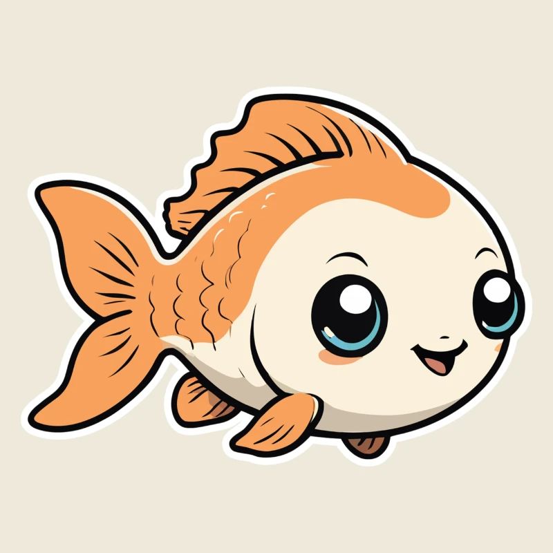 Petit Mignon Bébé Poisson Poisson