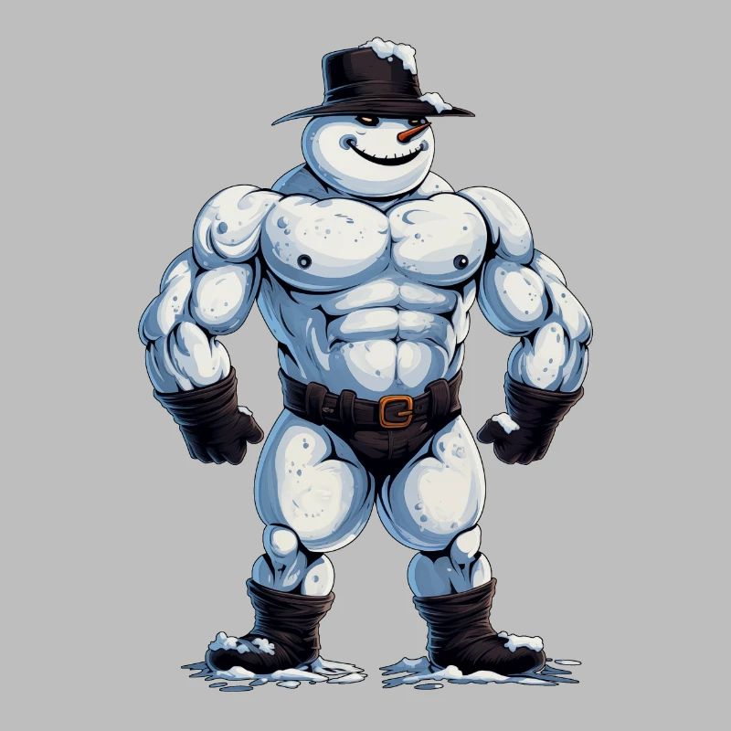 ok… Ein Bodybuilder Schneemann…