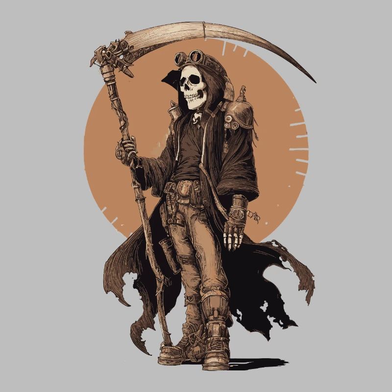 Steampunk Grim Reaper – Industrial Style