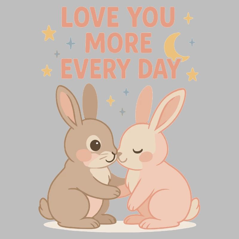 Adoration de lapin mignon sous les étoiles