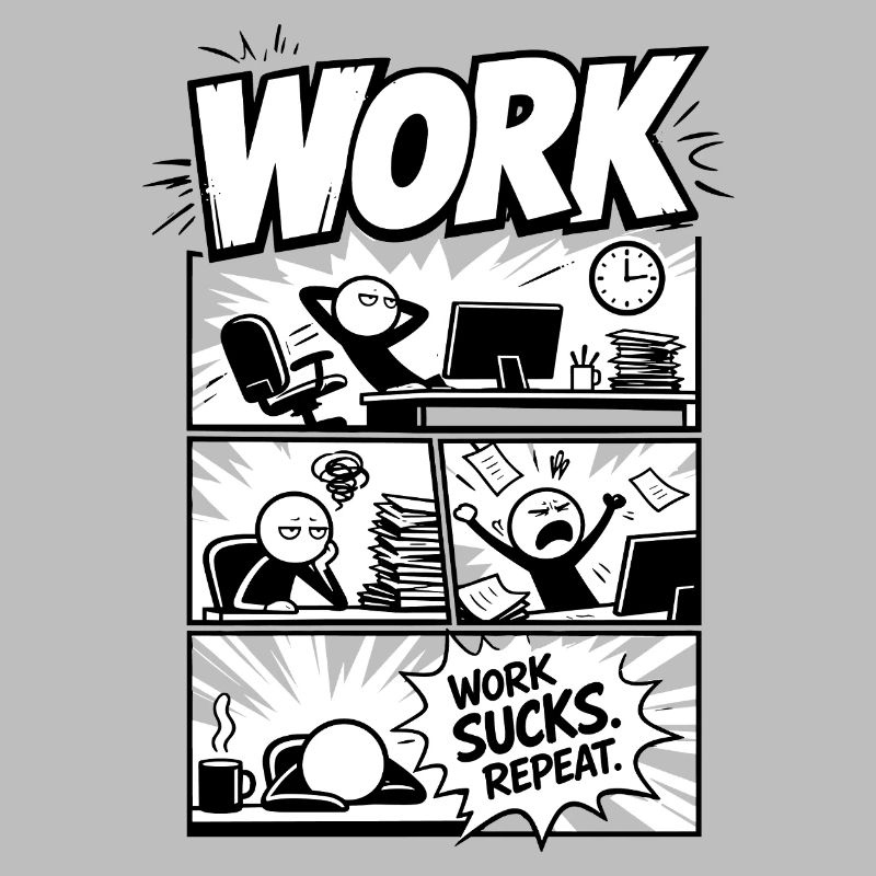 Le travail craint Repeat Comic