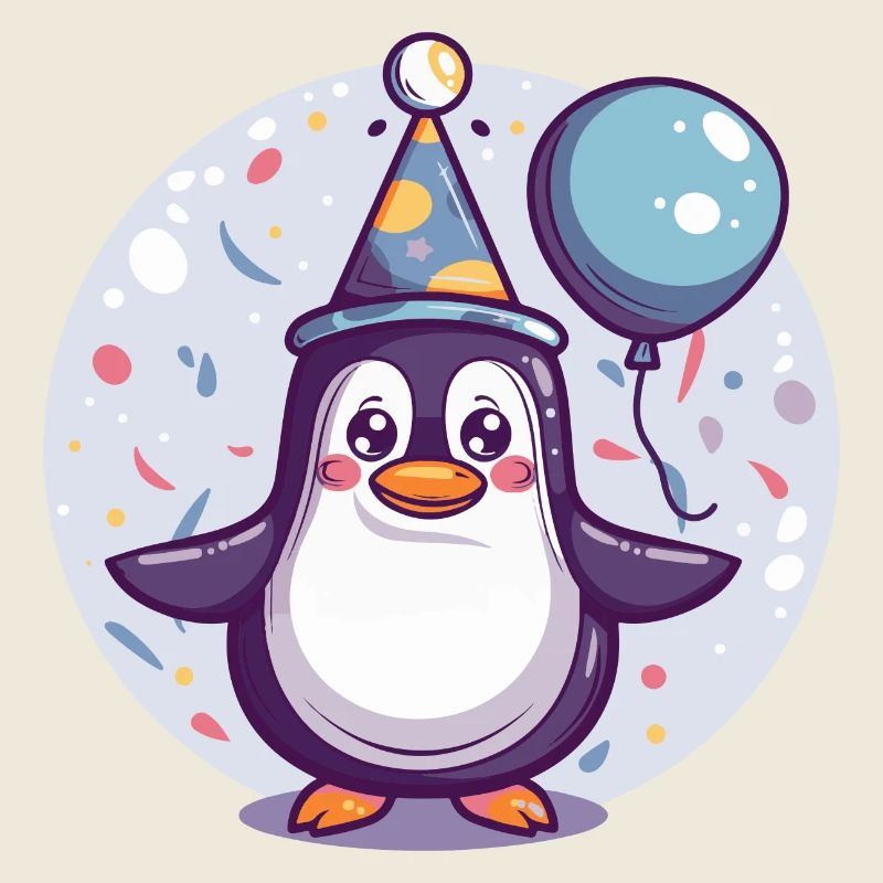 Pingouin Anniversaire Bébé