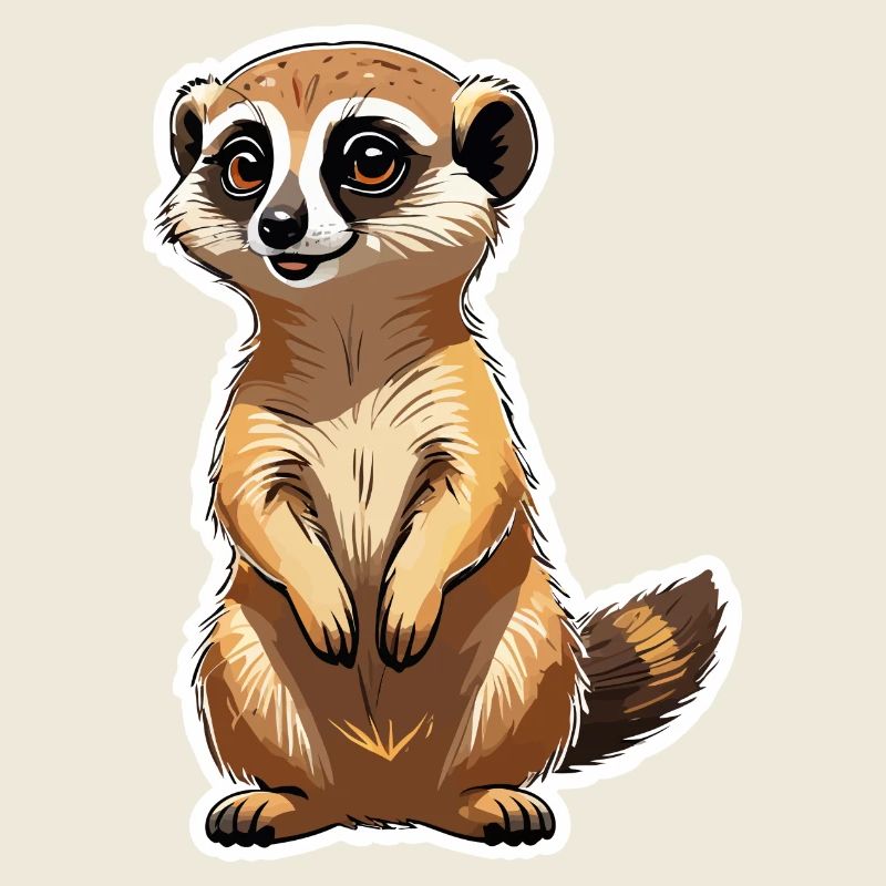 Erdmännchen Niedlich Illustration
