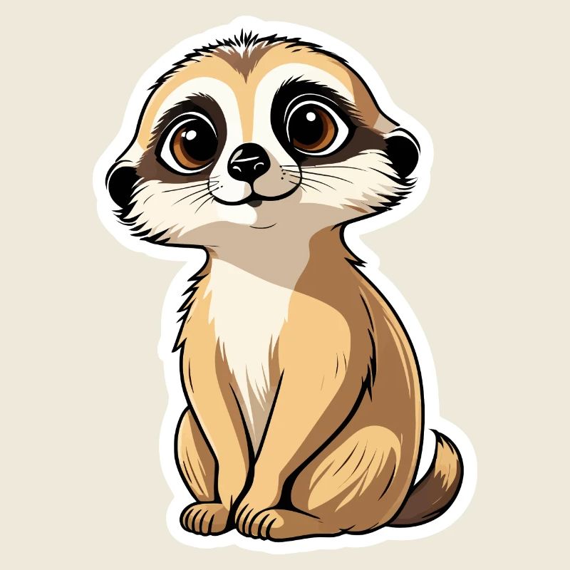 Erdmännchen Niedlich Illustration