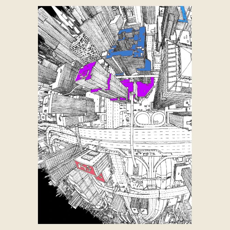 Fish Eye Skyscrapers