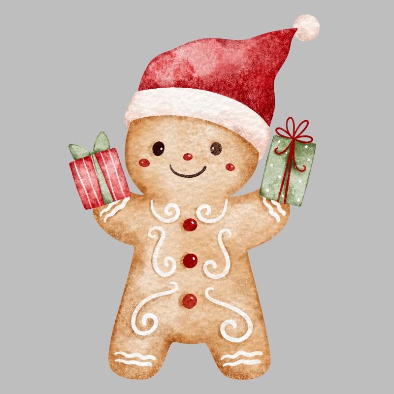 Lebkuchenmann mit Geschenken