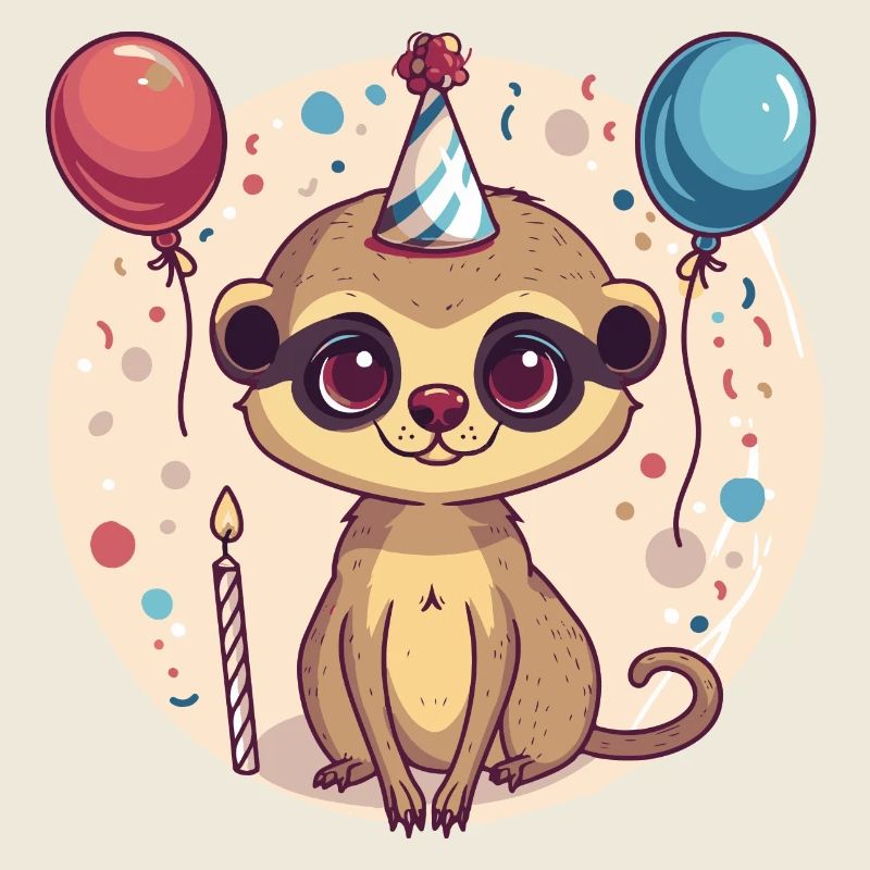 Erdmännchen Geburtstag Baby