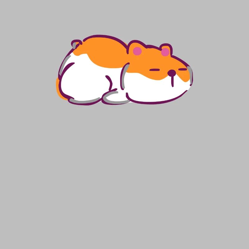 Sleeping hamster