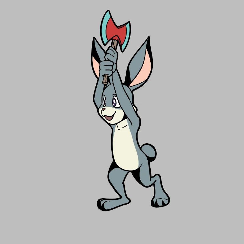 Lapin lanceur de hache - Lancer de hache