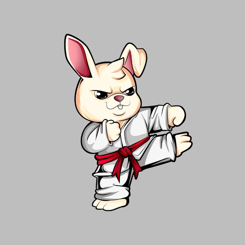 Comic Rabbit Does Karate